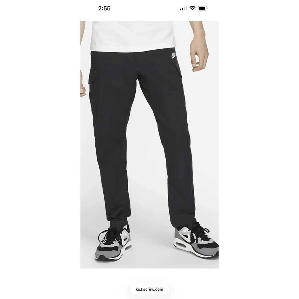 Nike Sportswear Utility Cargo Pants Joggers Mens Sz XL (Waist 34-36") Black - Picture 11 of 12